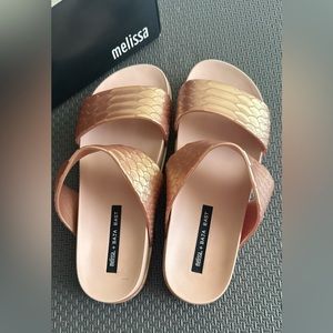 Melissa women’s plastic  sandals size 7